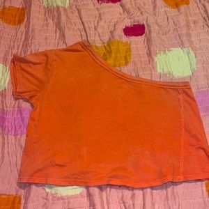 one shoulder free people top, size xs